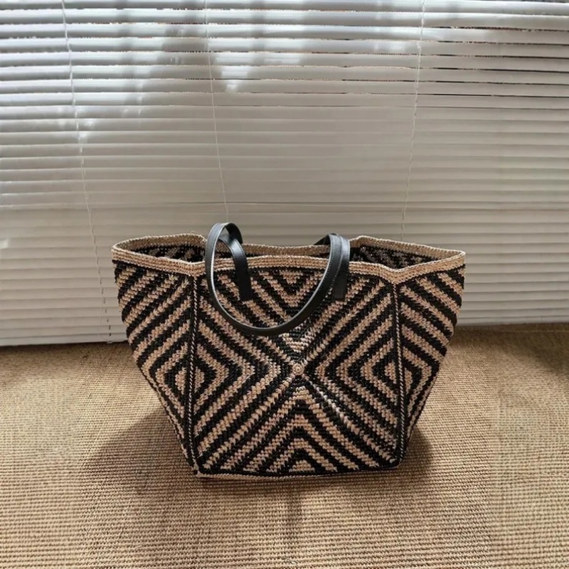 Women'S Raffia Bags - Bolsa Tote Grande de Palha Ráfia