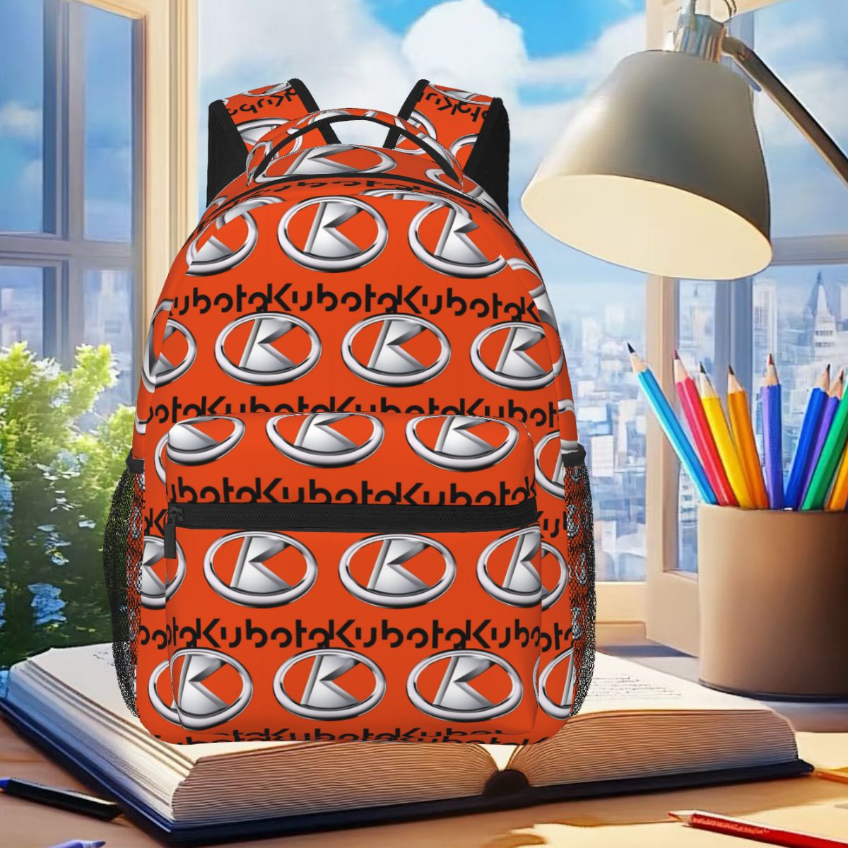 Women Bags Company - Mochila com logotipo da empresa Kubota