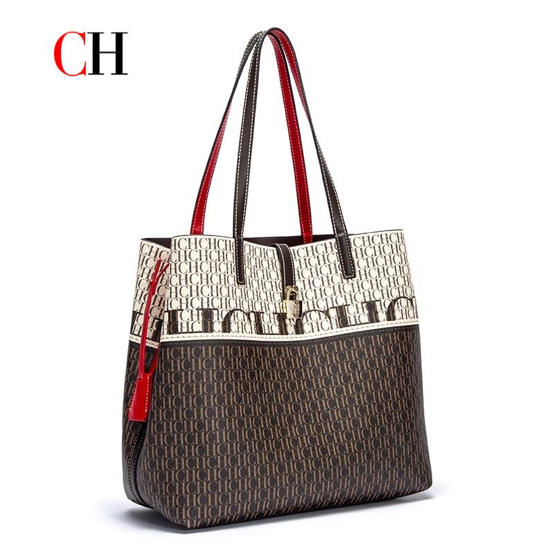 Women Bags On Sale - Bolsa Feminina CH de Grande Capacidade,