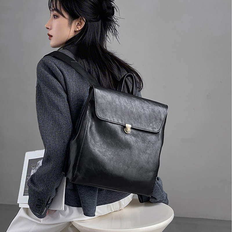 Women Bags Branded - Mochila de couro genuíno de marca