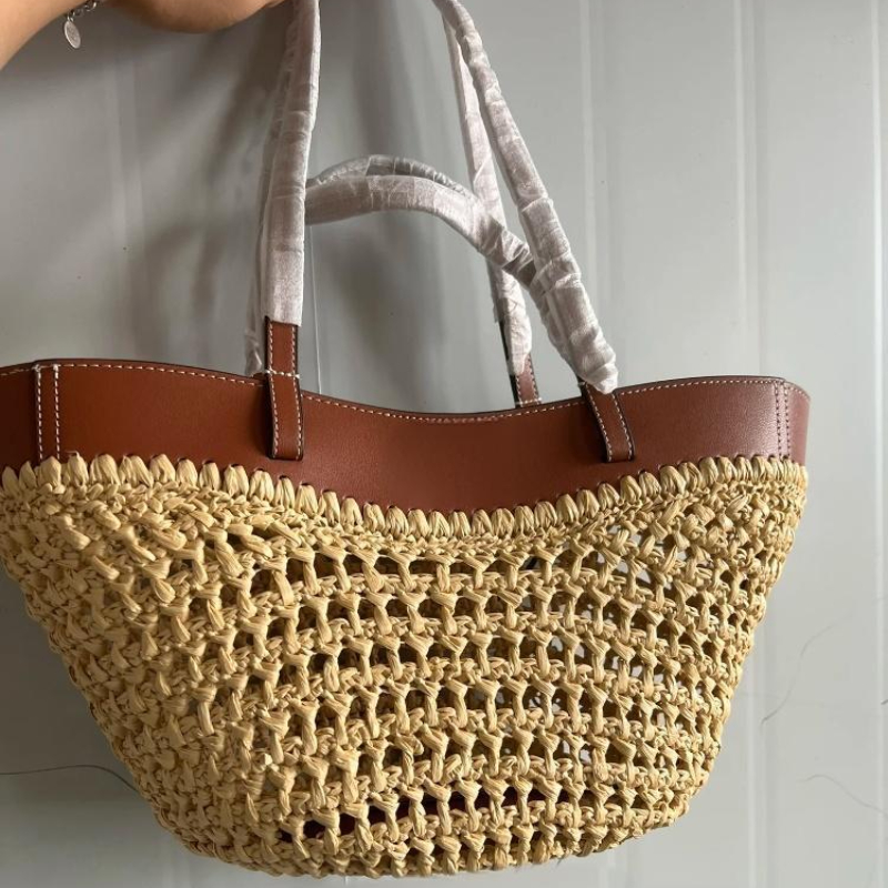 Marca oco tecido saco de praia - Women Bags On Sale avaliação e preço