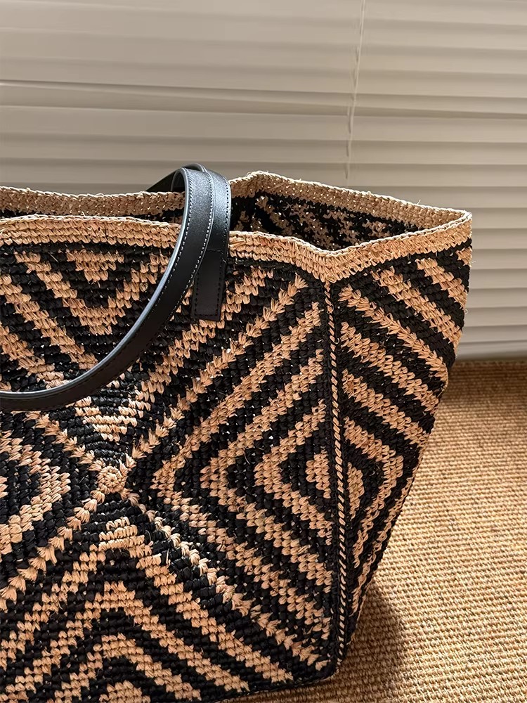 Bolsa Tote Grande de Palha Ráf - Women'S Raffia Bags avaliação e preço