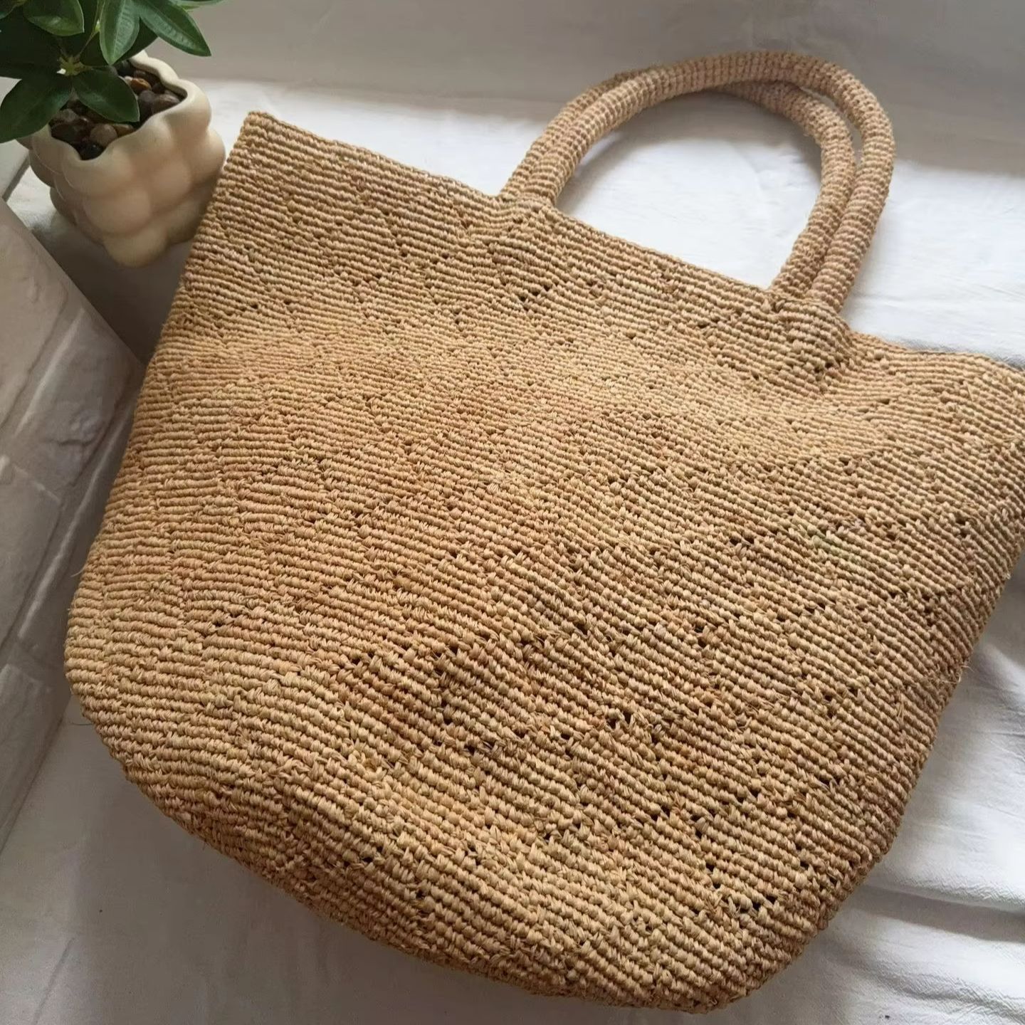 Bolsa de Praia Feminina de Cro - Women'S Raffia Bags avaliação e preço