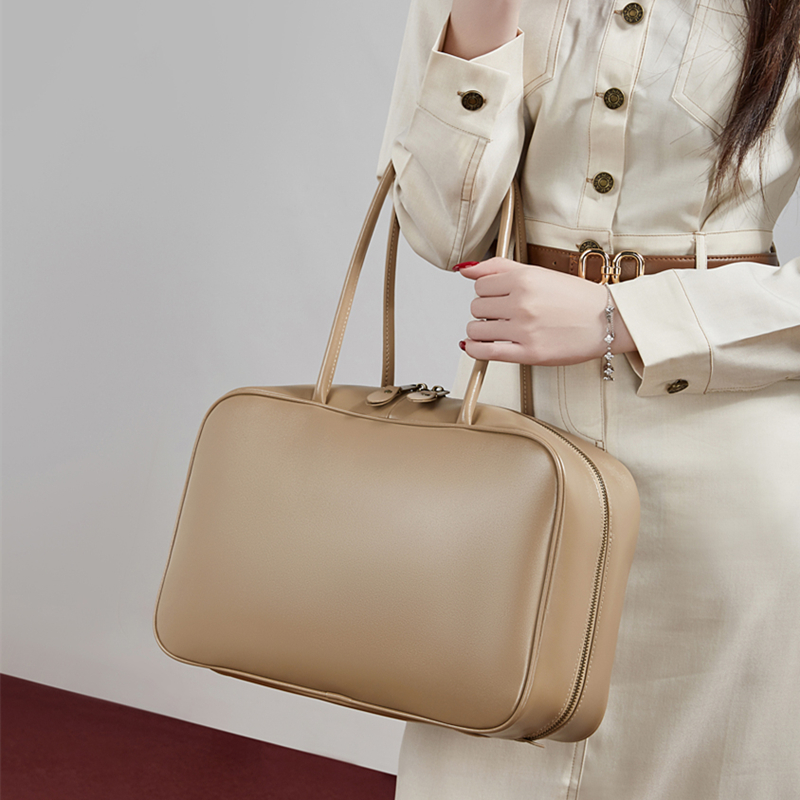BURMINSA Bolsa Boston de Couro - Women Hand Bags For Office avaliação e preço