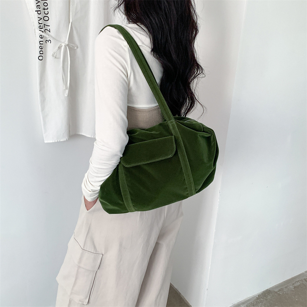 Bolsas Boston de veludo vintag - Women Hand Bags For Office avaliação e preço