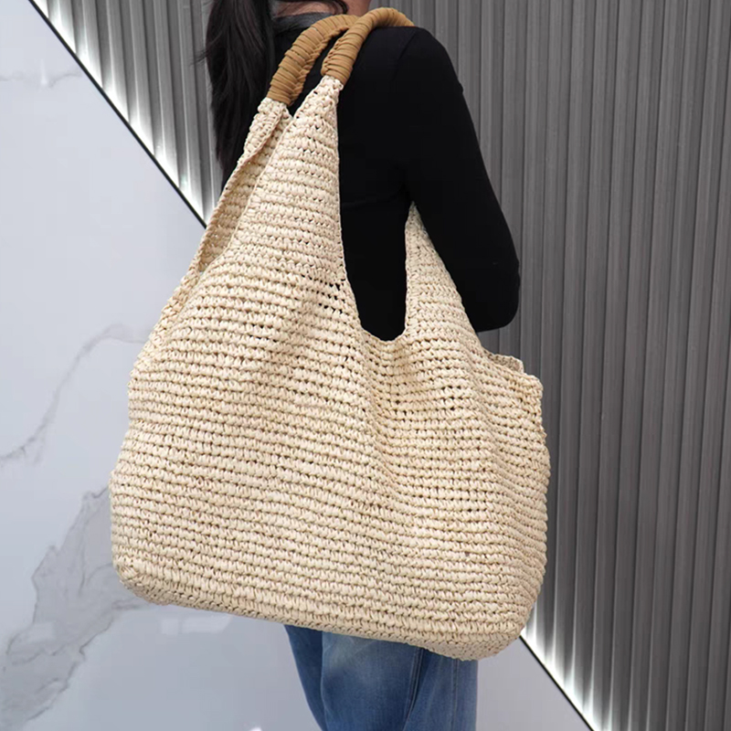 Bolsa de Ombro de Palha Trança - Women'S Raffia Bags avaliação e preço