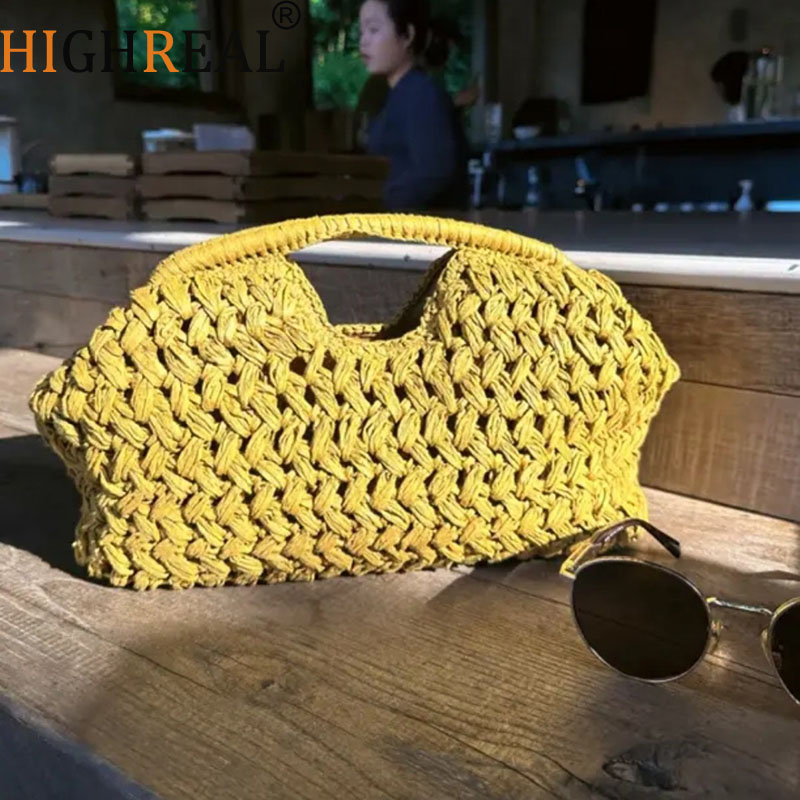 Senhoras elegantes corrente te - Women'S Raffia Bags avaliação e preço