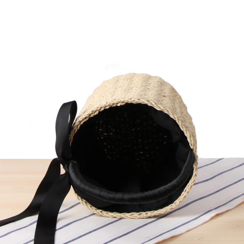 Hand-made Bucket Straw Bag Top - Women'S Raffia Bags avaliação e preço