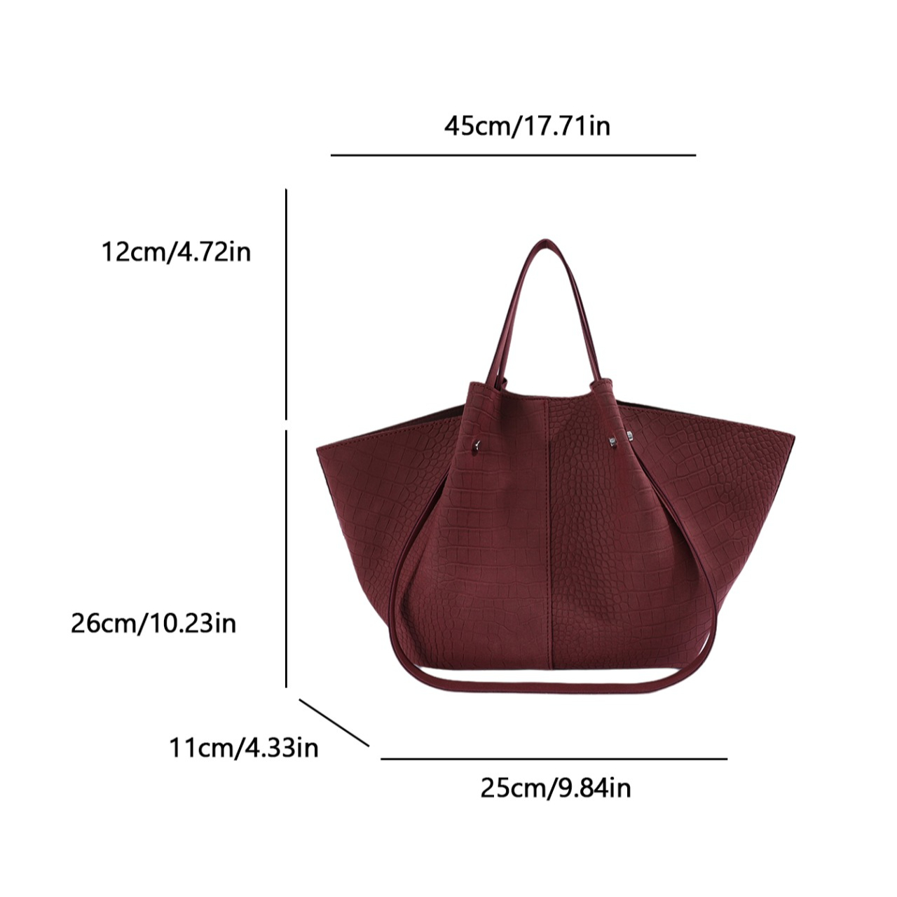 Bolsa Tote de Couro com Relevo - Women Bags On Sale avaliação e preço
